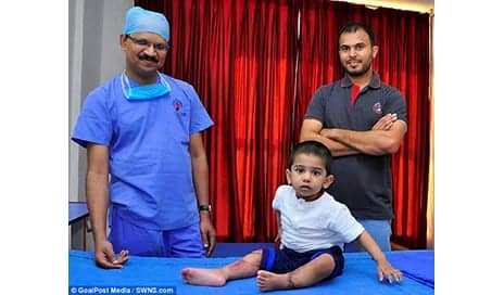 Heart-Warming Moment Boy, 2, Who Had Both Legs Severed in a Train Accident, Takes His First Steps After Surgeons Reattached Them