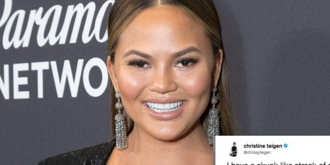 Chrissy Teigen’s Tweet About Gray Hair Has The Internet Celebrating Silver