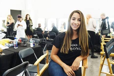 Aly Raisman Takes On Olay’s Makeup-Free Runway with Total Confidence